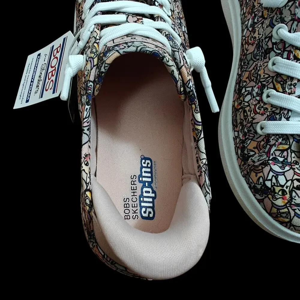 Skechers Womens D’Vine Kitty Cool Cats Slip-Ins Sneakers Size 7.5 Canvas NEW - Picture 10 of 14